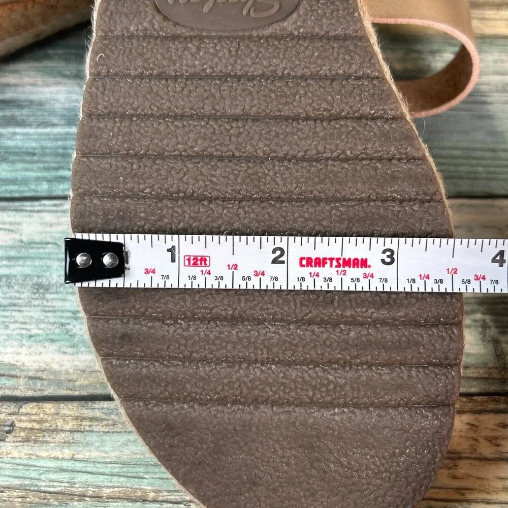Skechers Martha Stewart Slide Sandal Size 6.5 Rose Gold Wedge Adjustable Comfort